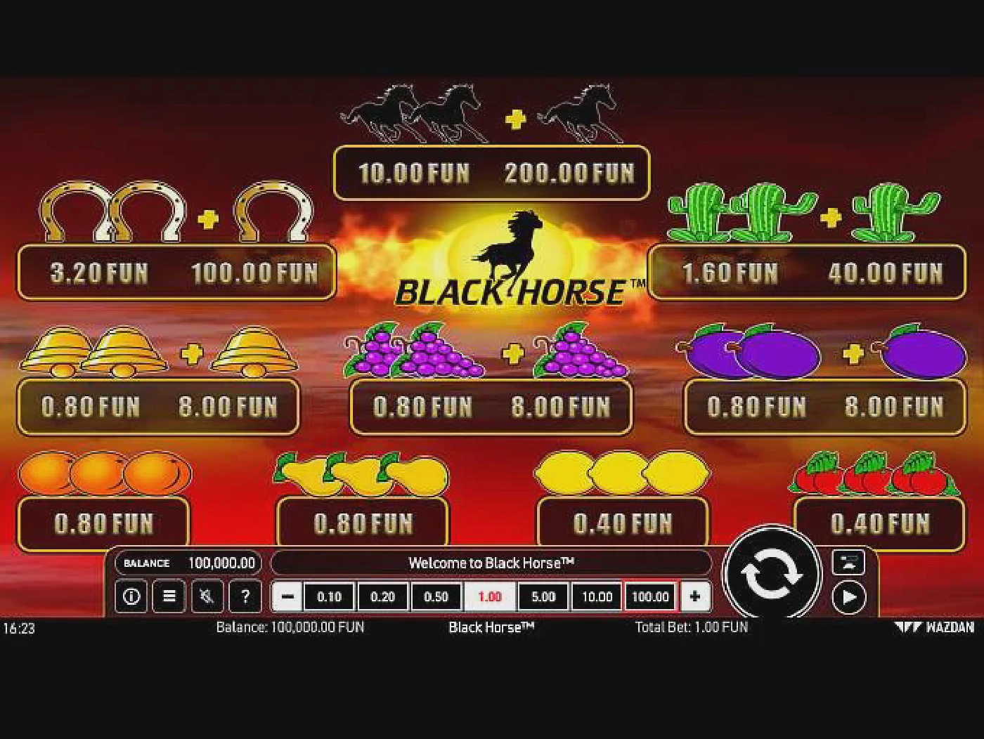 1win Black Horse slot