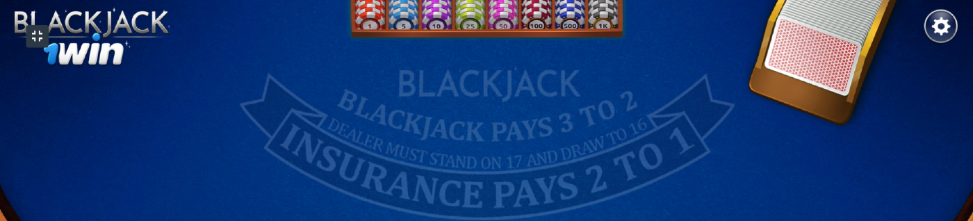 blackjack 1win